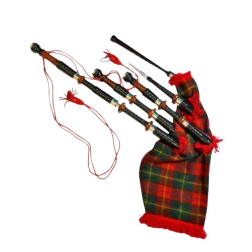 Wood Wind Musical Instruments stylish double color bagpipes 4