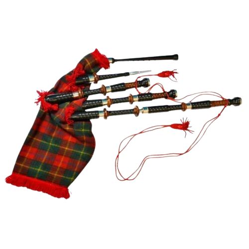 Wood Wind Musical Instruments stylish double color bagpipes
