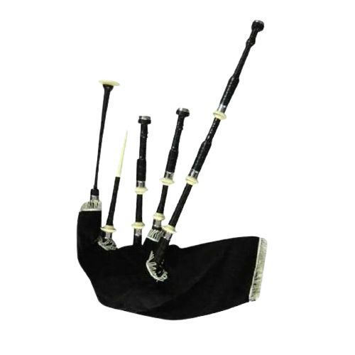 Wood Wind Musical Instruments wood bagpiper black 3